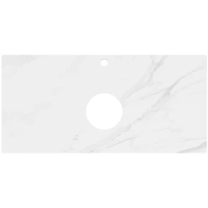 Изображение товара столешница 100 см белый матовый для накладных раковин kerama marazzi plaza classic монте тиберио pl1.sg507120r\100