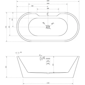 Изображение товара акриловая ванна 160x80 см abber ab9299-1.6