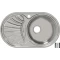 Кухонная мойка полированная сталь Ukinox Фаворит FAP747.447 -GW8K 1R - 1