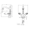 Смеситель для раковины с донным клапаном Caprigo Adria Classic 03-526-crm - 2
