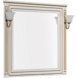Изображение товара зеркало 90x96,3 см белый золотая патина aquanet паола 00186108