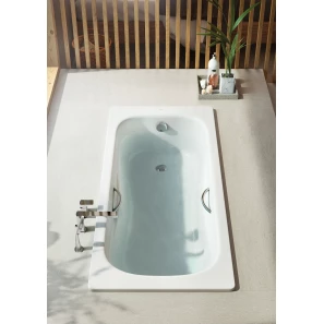 Изображение товара ванна стальная 150x75 см с отверстиями под ручки roca princess n 2204e0000