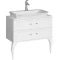 Комплект мебели белый глянец 85 см см Aqwella 5 Stars LaDonna LAD0108W + LAD.07.04.D + LAD0207W - 2