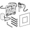 Система электронного управления смывом писсуара, питание от сети, защитная крышка типа 30 Geberit глянцевый хром 116.027.KH.1 - 3