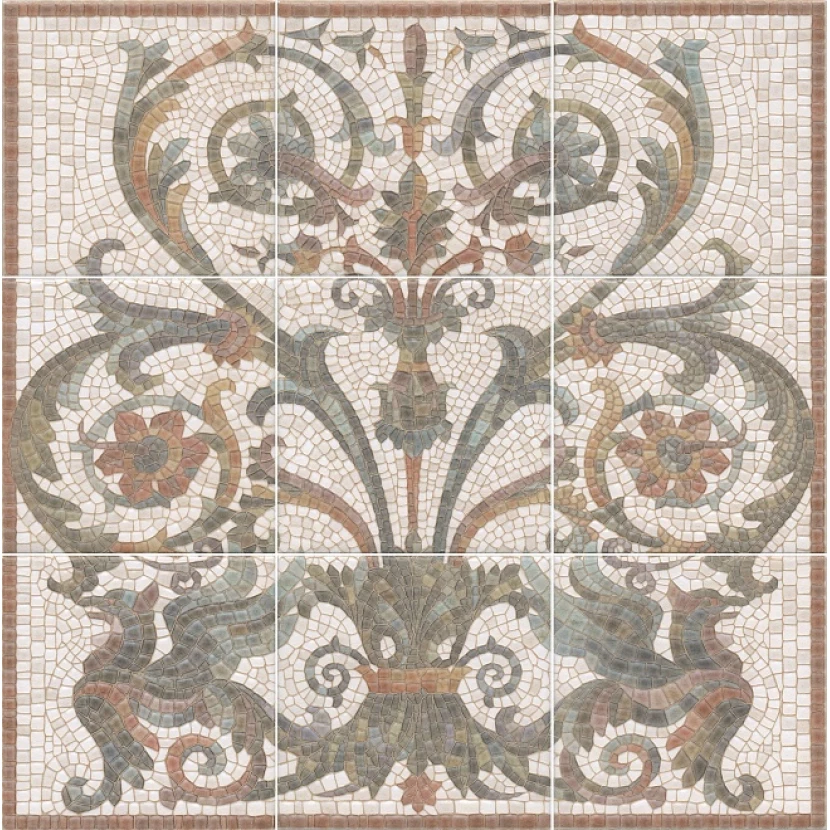 Керамическая плитка Kerama Marazzi Панно Виченца, панно из 9 частей 15x15 (размер каждой части) 45x45HGD\A99\9x\17000
