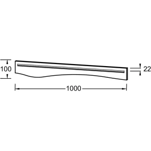 Изображение товара держатель для аксессуаров 100 см натуральный дуб jacob delafon sherwood eb1840ru-p6