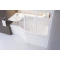 Асимметричная акриловая ванна BeHappy 160 x 75 L Ravak C131000000 - 3