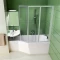 Асимметричная акриловая ванна BeHappy 160 x 75 L Ravak C131000000 - 4