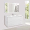 Комплект мебели белый глянец 101,5 см Vincea Mia VMC-2MC100GW + VBS-13100 + VLM-3VN100 - 1