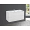 Комплект мебели белый глянец 101,5 см Vincea Mia VMC-2MC100GW + VBS-13100 + VLM-3VN100 - 2