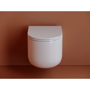 Изображение товара подвесной безободковый унитаз с сиденьем микролифт ceramica nova ulma cn4006