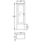 Шкаф одностворчатый подвесной белый матовое стекло Opadiris Клио Z0000004980 - 3
