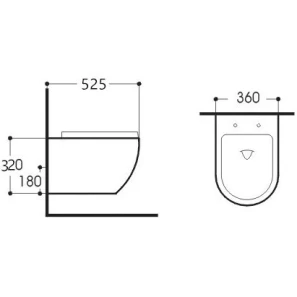 Изображение товара подвесной безободковый унитаз с сиденьем микролифт aquatek европа aq1901-00