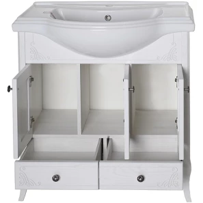 Изображение товара комплект мебели белый серебряная патина 81 см asb-woodline салерно