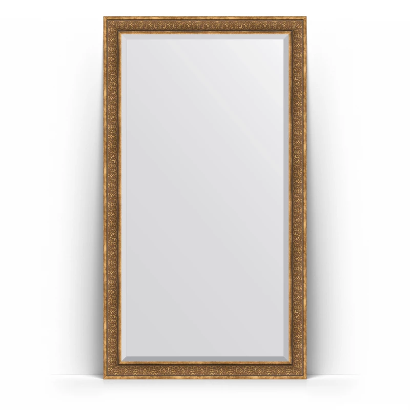 Зеркало напольное 114x204 см вензель бронзовый Evoform Exclusive Floor BY 6171
