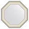 Зеркало 59x59 см белая кожа с хромом Evoform Octagon BY 7446 - 1