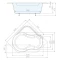 Акриловая ванна 152x152 см Alpen Edera A01111 - 3