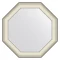 Зеркало 69x69 см белая кожа с хромом Evoform Octagon BY 7447 - 1