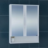 Изображение товара зеркальный шкаф 70x90 см белый глянец санта вегас 700179
