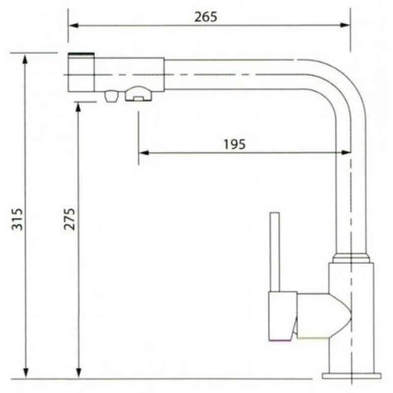 Смеситель для кухни с подключением к фильтру Kaiser Teka 13044-3