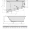 Акриловая ванна 180x120 см L Alpen Triangl 19611 - 3
