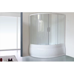 Изображение товара шторка для ванны 150 см royal bath rb150alp-t прозрачное