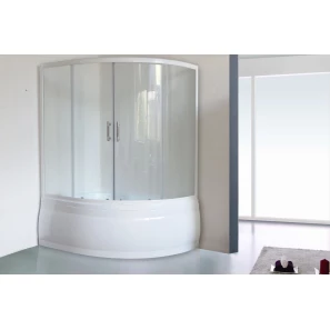 Изображение товара шторка для ванны 150 см royal bath rb150alp-t прозрачное