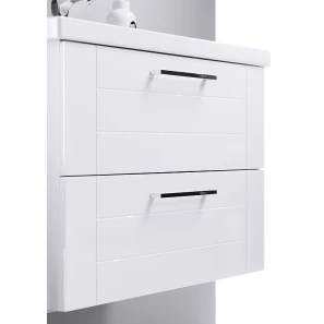Изображение товара комплект мебели белый глянец 60,5 см aqwella manchester man01062 + 4640021060773 + mc.04.06