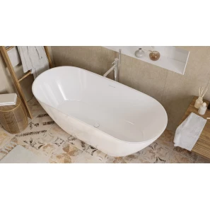 Изображение товара ванна из литьевого мрамора 170x77 см whitecross coral x 0203.170077.100