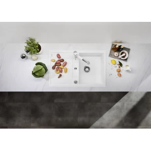Изображение товара кухонная мойка blanco metra 45s compact белый 519576