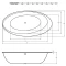 Акриловая ванна 194x100 см без панели Vayer Boomerang GL000010859 - 2