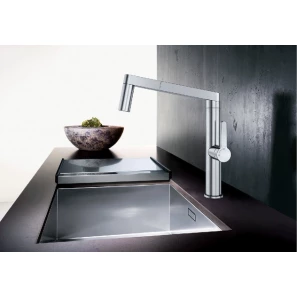 Изображение товара кухонная мойка blanco zerox 500-u infino зеркальная полированная сталь 521589