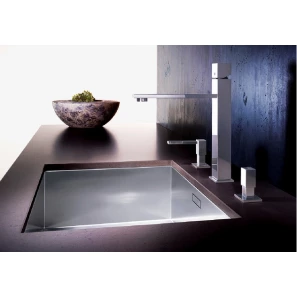 Изображение товара кухонная мойка blanco zerox 500-u infino зеркальная полированная сталь 521589