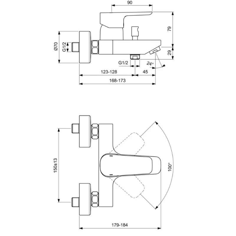 Комплект смесителей Ideal Standard Ceraplan III  BD005AA