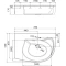Умывальник 78 см Ravak Rosa Comfort Plus L с полотенцедержателем XJ0L1100000 - 2
