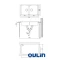 Кухонная мойка Oulin матовая сталь OL-S8201 - 2