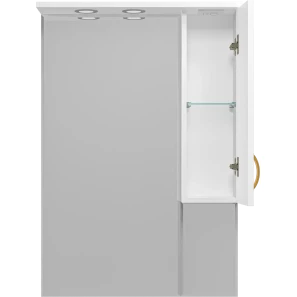 Изображение товара зеркальный шкаф 68,6x100 см белый матовый r misty амбра п-амб0270-0322яп