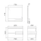 Комплект мебели дуб/белый глянец 80 см Orans 2023D80 - 4