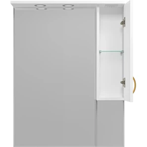 Изображение товара зеркальный шкаф 78,1x100 см белый матовый r misty амбра п-амб0280-0322яп