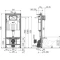 Комплект подвесной унитаз Jaquar Solo SLS-WHT-6953BIUFSM + система инсталляции AlcaPlast AM101/11203:1RUSSETM70 - 6