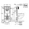 Комплект подвесной унитаз Villeroy & Boch Omnia Architectura 567410R1 + 98M9C101 + система инсталляции Grohe 38721001 - 5