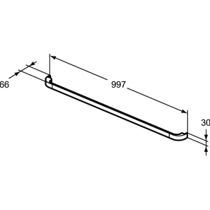 Изображение товара ручка белый глянец ideal standard tonic ii r4360wg