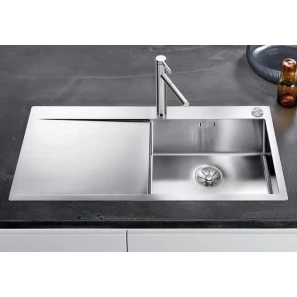 Изображение товара кухонная мойка blanco flow xl 6 s-if infino зеркальная полированная сталь 521640