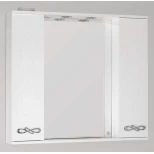 Изображение товара зеркальный шкаф 90x83 см белый глянец style line венеция лс-00000264