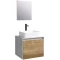 Комплект мебели бетон светлый/дуб балтийский 61 см Aqwella 5 Stars Mobi MOB0106BS + MOB0706DB + 4640021064269 + SM0206 - 1