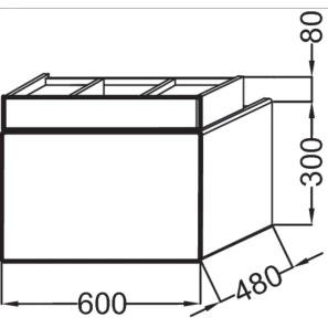 Изображение товара тумба белый глянец 60 см jacob delafon terrace eb1185-g1c