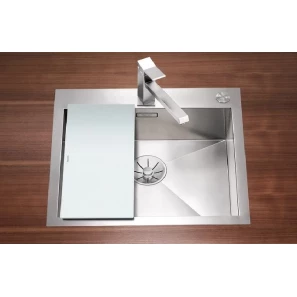 Изображение товара кухонная мойка blanco zerox 500-if/a infino зеркальная полированная сталь 521630