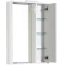 Зеркальный шкаф 60x85 см с подсветкой белый Aquanet Клио 00189228 - 3