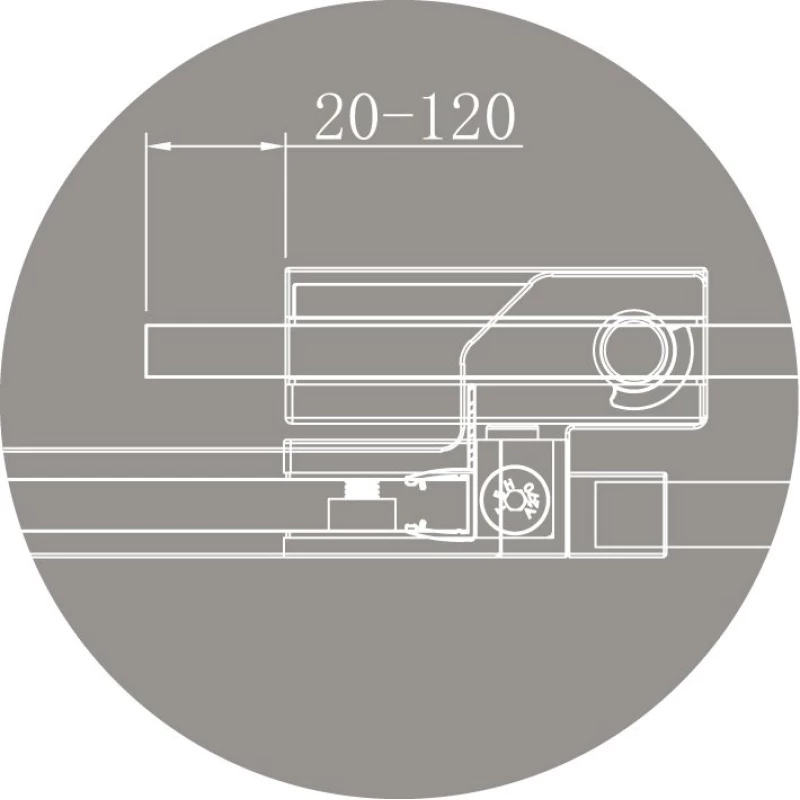 Душевой уголок 70-80x99,5 см Cezares SLIDER-AH-1-100-70/80-C-NERO прозрачное