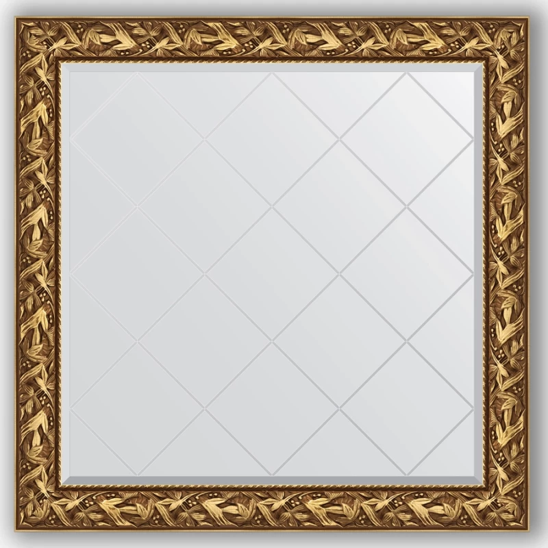 Зеркало 109x109 см византия золото Evoform Exclusive-G BY 4457